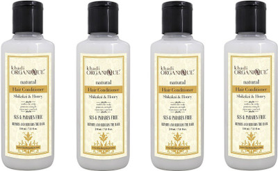 

KHADI ORGANIQUE Shikakai Honey hair Conditioner sls & paraben free 840 ml pack of 4(840 ml)