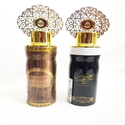 

ARABIYAT KHASHAB AND OUD AND EHSAS AL HUB Perfume Body Spray - For Men & Women(400 ml, Pack of 2)