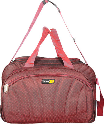 

Nice Line (Expandable) (Expandable) Maroon Polyester 50 litres Inch Travel Duffle Bag/Trolley Bag/Cabin Luggage Duffel Strolley Bag(Maroon)
