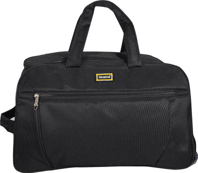 

Nice Line (Expandable) Black 50 Litres Duffel Strolley Bag(Black)