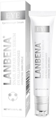 

lanbena Snail Repair Eye Serum - Dark Circle & Wrinkle Remover, Anti-Aging, Anti-Puffiness, Hydrating(20 g)