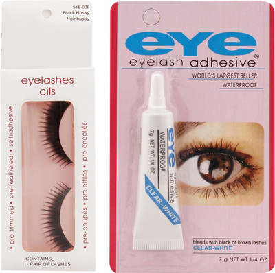

Ear Lobe & Accessories False Eye Lashes No-6 With Eey Glue(Pack of 1)
