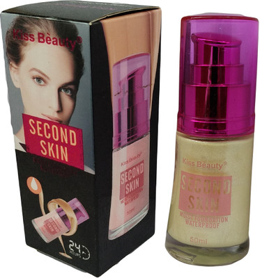 

Kiss Beauty Second Skin Moist Founation WaterProof Foundation(White)