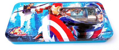 

Mukesh Art & Stationery Avenger Super Hero Geometry box/Two layer open/Inbuilt Stationery kit (Steel Material) Geometry Box(Blue)
