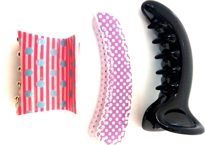

Fashionable KOREAN HAIR CLUTCHER AND 2 Banana Clip(Multicolor)