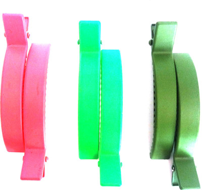 

Fashionable 3 PAIR OF MULTICOLOR Hair Claw(Multicolor)