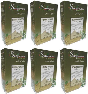 

SANJEEVANI NATURAL Henna Powder 100% Herbal for Women & Men Pack of 6(600 g)