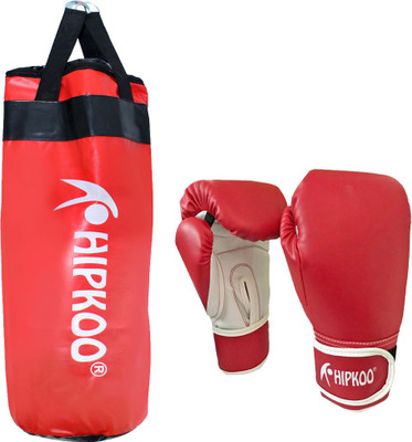 

Hipkoo Unfilled Punching Bag (3ft) With Boxing Gloves Boxing Kit