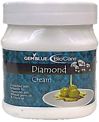 

Gem blue Diamond Cream For a refreshing and glowing skin, you can use it as a pre make-up moisturiser(500 ml)
