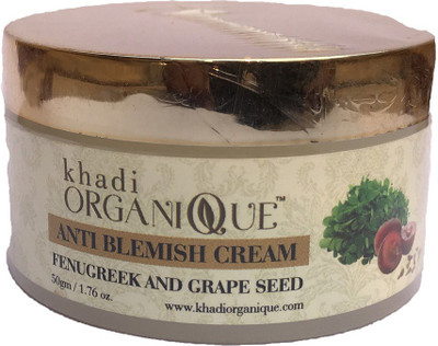 

Khadi Organique Anti Blemish cream(fenugreek and grape seed) 50 gm pack of 1(50 g)