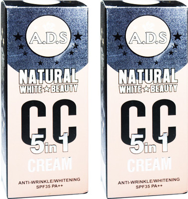 

ADS Natural White Skin Beauty 5in1 CC Cream-A1678-02 Pack of 2(60 ml)