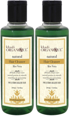 

Khadi organique 'Khadi Organique Aloevera hair Cleanser ( pack Of 2)(420 ml)