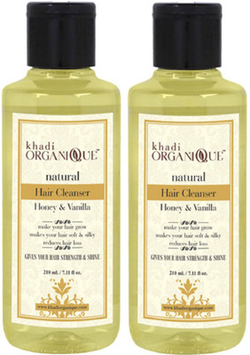 

Khadi organique 'Khadi Organique Honey & Vanilla Shmpoo hair cleanser( Pack of 2)(420 ml)