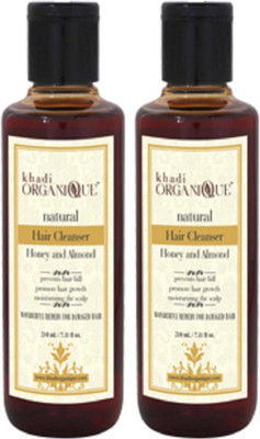 

Khadi organique 'Khadi Organique Honey & Almond Shampoo/ hair cleanser( Pack of 2)(420 ml)