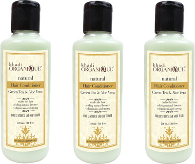 

KHADI ORGANIQUE Green Tea Aloevera Hair Conditioner 630 ML PACK OF 3(630 ml)