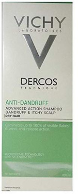 

Vichy Dercos Anti-Dandruff Treatment Shampoo for Dry Hair, 200ml(pack of 3)(200 ml)