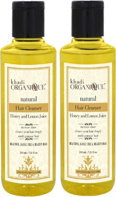 Khadi organique 'Khadi Organique Honey & Lemon Juice Shampoo/ hair cleanser( pack of 2)(420 ml)