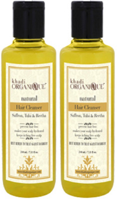 

khadi organique Saffron,Tulsi & Reetha hair cleanser(420 ml)