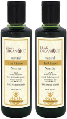 Khadi organique 'Khadi Organique Neem Sat hair Cleanser ( Pack Of 2)(420 ml)