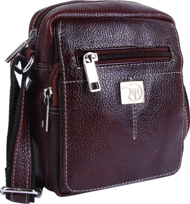 

Rome Hunters Women Casual Brown Genuine Leather Sling Bag