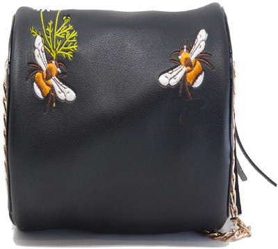 

Options Women Casual Black Synthetic Leather Sling Bag