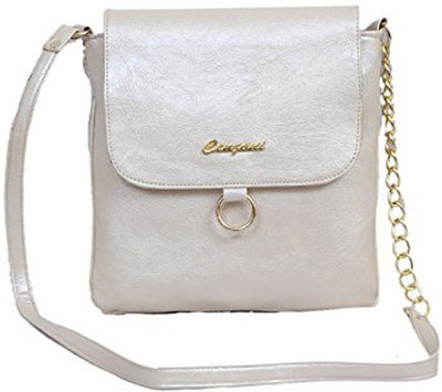 

cenzoni Women Casual Grey PU Sling Bag