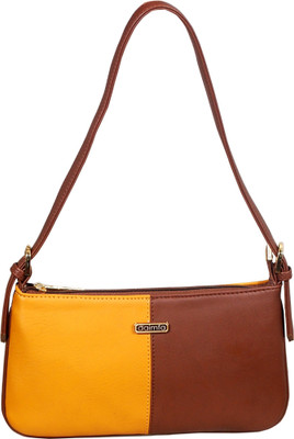 

aaimfa Women Casual Tan PU Sling Bag