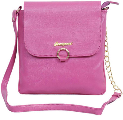 

cenzoni Women Casual Pink PU Sling Bag