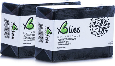 

Bliss Botanicals Activated Charcoal Detox Soap with Frankincense Essential Oil (Pack of 2)(200 g, Pack of 2)