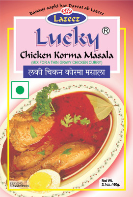 

Lucky Chicken Korma Masala 60g x 2. (Pack of 2)(2 x 60 g)