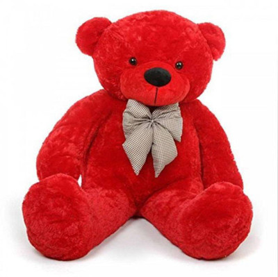 

Shiddhi Toys 4 feet cute hugable red teddy bear - 112 cm(Red)