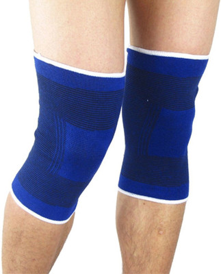 TIMA Blue Striped Elastic Knee Sleeve Support Brace Knee Support(Blue)