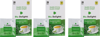 

Blu Delights Darjeeling Green Weight Loss Green Tea Bags(60 Bags, Box)