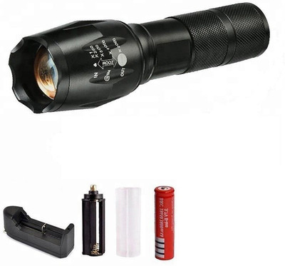 Care 4 LED T6 with 5 Modes Super Bright Cree t6 torch light with Rechargeable battery and charging kit with Zoom option powered by rechargeable battery OR (3xAAA bateries not included,) Torch(Black, 13.1, Rechargeable) Care 4 LED T6 with 5 Modes Super Bright Cree t6 torch light with Rechargeable battery and charging kit with Zoom option powered by rechargeable battery OR (3xAAA bateries not included,) Torch(Black, 13.1, Rechargeable)