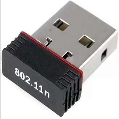 

WEBDOO INFOTECh Mini Wi-Fi 600Mbps Receiver , 2.4GHz, Wireless Wi-Fi Network USB Adapter (Black) USB Adapter(Black)