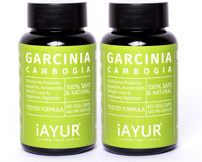 

iAYUR Garcinia Cambogia Extract 60% HCA (Pack of 2) 800 Mg Serving(120 No)