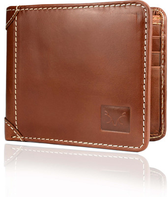 

AL FASCINO Men Casual Brown Genuine Leather Wallet(6 Card Slots)