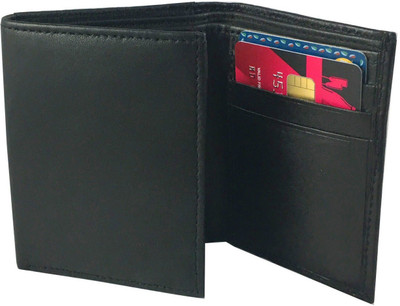

rozvolt Men Casual Black Genuine Leather Wallet(6 Card Slots)