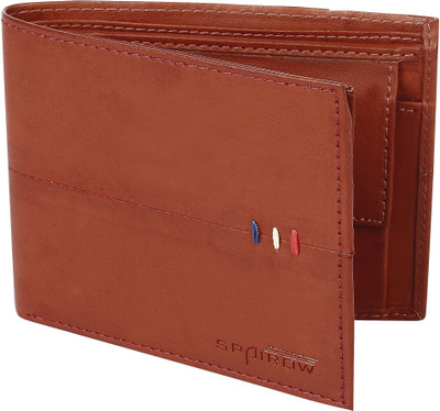 

Spairow Men Brown Genuine Leather Wallet(6 Card Slots)