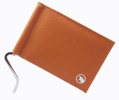 

Eliz Luxe Men Casual Brown Genuine Leather Money Clip(6 Card Slots), Tan