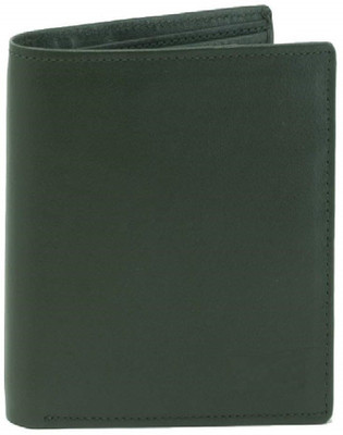 

Options Men Multicolor Genuine Leather Wallet(12 Card Slots), Olive