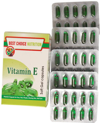 

BEST CHOICE NUTRITION VITAMIN E OIL CAPSULE FOR Face Wrinkle AND Under Eye Dark Circle Eraser Wrinkle Eye & Face Eraser
