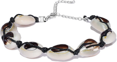 fabula White Sea Shell Charm Bohemian Alloy Anklet