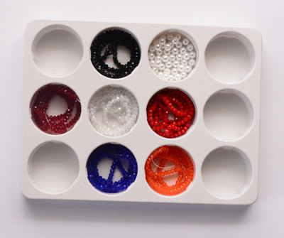 

ecaart Crystal beads 3mm for jewellery Making set of 650pcs