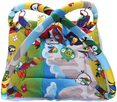 

Aayat Kids New Arrival Soft Baby Kick and Play Gym with Mosquito Net and Baby Bedding Set X5 Durable Qualitied Crib(Fabric, Multicolor)