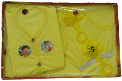 

Bagani New Born Baby Gift Set for 4 Piece(Yellow)