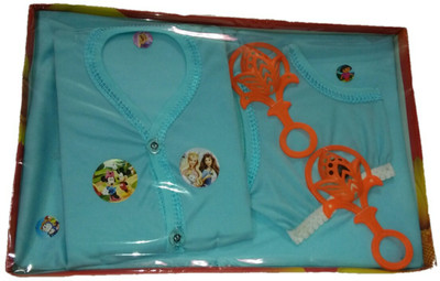 

Bagani New Born Baby Gift Set for 4 Piece(Sky Blue)