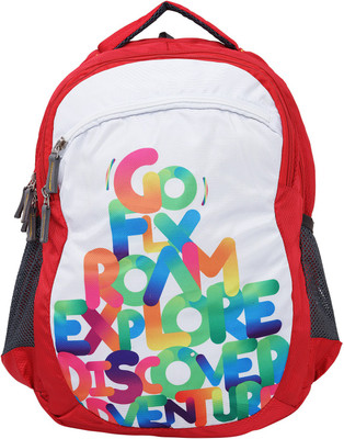 

N Choice "GO" 32 Lt Red & White Casual Backpack I bagpack 32 L Backpack(Red)