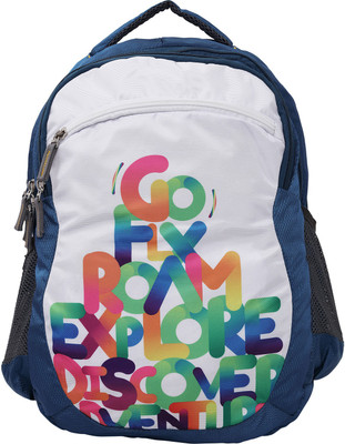 

N Choice "GO" 32 Lt Blue & White Casual Backpack I bagpack 32 L Backpack(Blue)