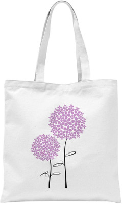 

Rawbags Rawbags'Lavender Flowers'-White tote bag (Nursery/Play School) Multipurpose Bag(White, 5 L)